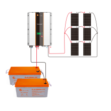 2021 Heißverkauf 3,5kVA -Solarhybridsystem mit Lithiumbatterien/Blei -Säure -Batterien